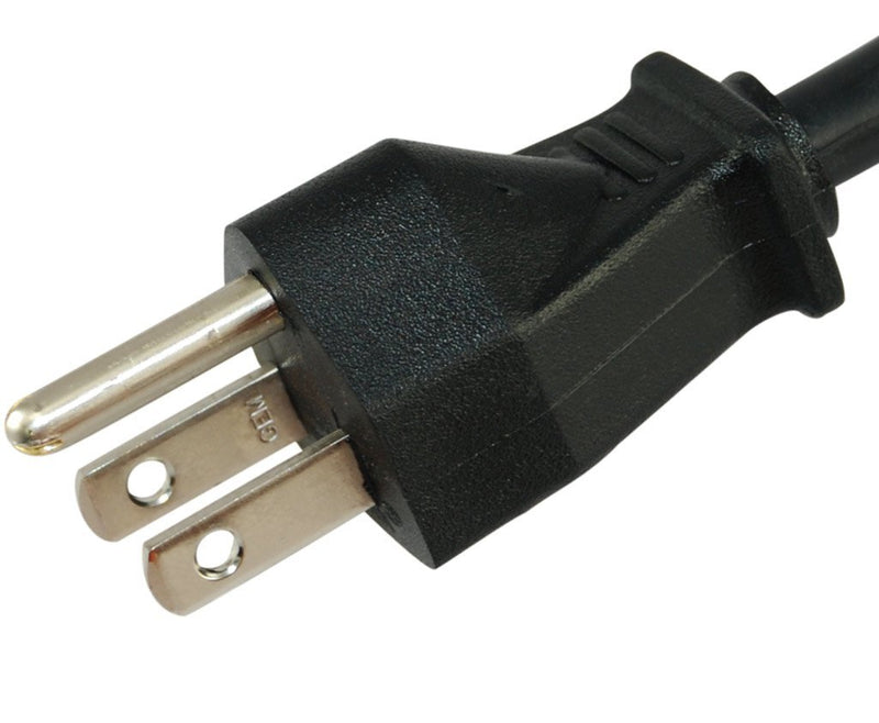 Conntek 05215 Y-Cable 6 inch + 8-Inch 1 to 2 Outlet Y Power Equalizer 5-15P to 2 C13 Computer/Monitor/Projector Power Cord