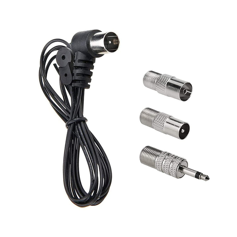 AEDIKO FM Antenna for Indoor Stereo Receiver 75 Ohm FM Radio Antenna with Adapter for Pioneer Onkyo Yamaha Marantz Bose Wave Music System Indoor Digital HD Radio FM Radio Bluetooth Stereo Receiver