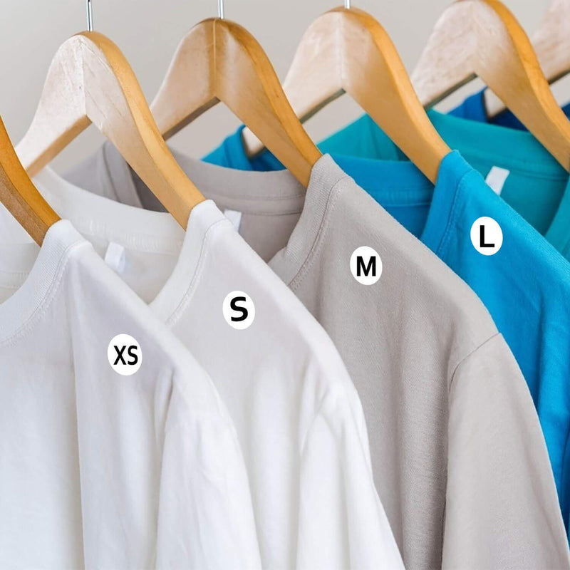Clothing Size Stickers - 3200 Pcs 7/8" Circle Size Labels for Apparel T Shirts Retail All 7 Sizes (XS/S/M/L/XL/XXL/XXXL) 7/8 Inch - 3200 Pcs