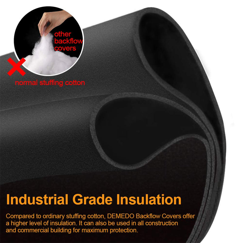 Backflow Preventers Protection, 16”W x 20”H Backflow Winter Cover, Insulated Cover Pouch for Irrigation Backflow Valve, Sprinkler Valves in Snow or Sun Exposure, Winterizing Backflow Preventers – Sand 16" x 20"