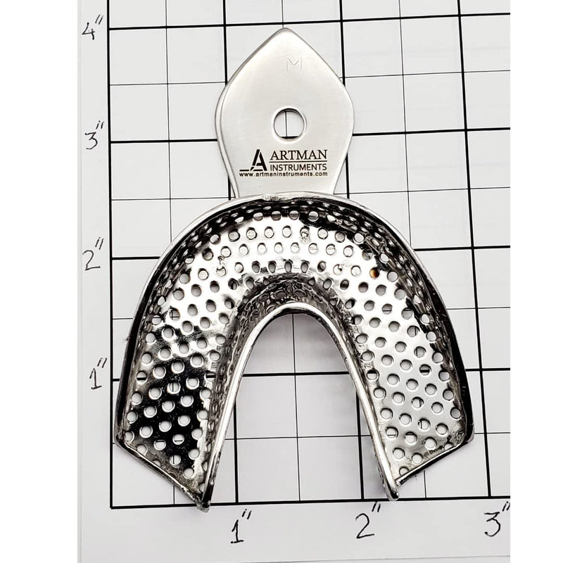 Dental Impression Trays 8 Small Medium Large and Extra Large Pairs Stainless Steel Denture Orthodontics by Wise Linkers USA