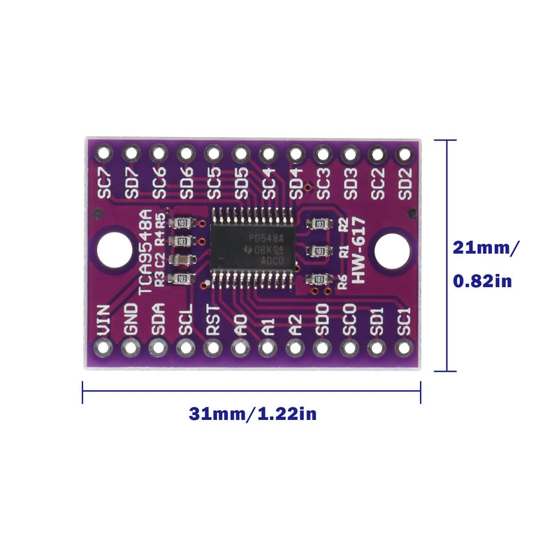 10pcs TCA9548A I2C IIC Multiplexer Breakout Board 8 Channel Expansion Board for Arduino