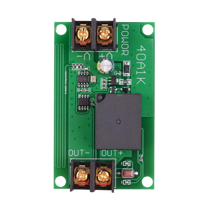 DC 12V 40A Relay Remote Control Switch, 1CH Universal 433Mhz Remote Control Wireless Switch 2 Remote Transmitters and 1 Receiver for Latching Module System 12V 1CH 40A--2