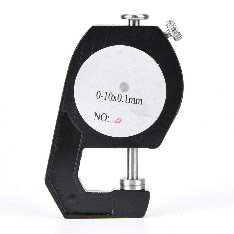 0~10mm Thickness Gauge, Flat Head Thickness Tester Dial for Leather Cloth Measuring Accuracy 0.1mm