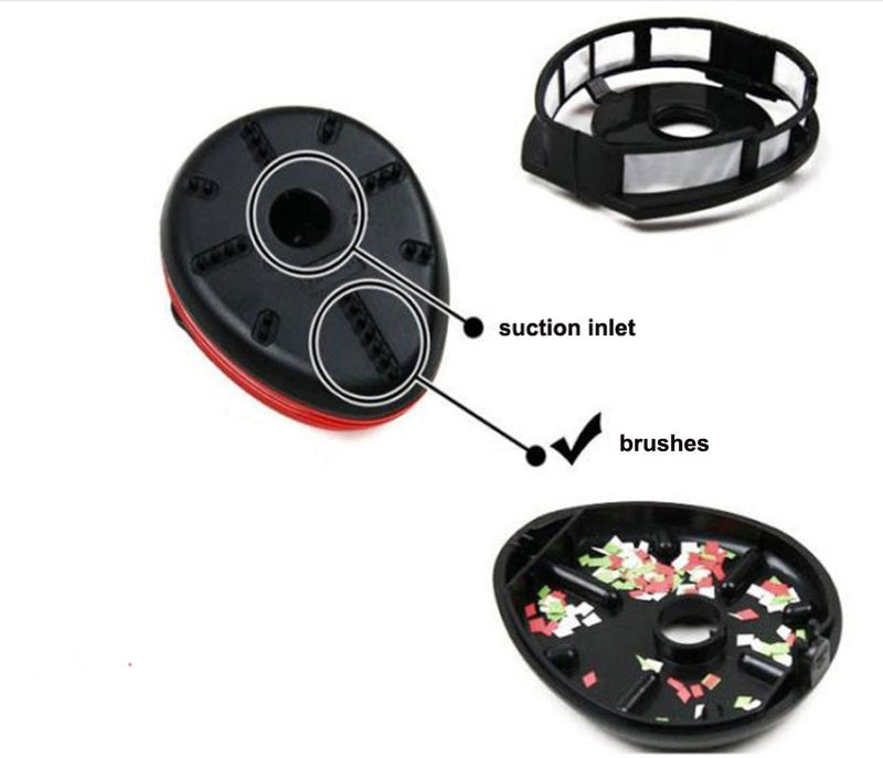 Honbay Ladybug Shaped Portable Corner Desk Vacuum Cleaner Mini Cute Vacuum Cleaner Dust Sweeper