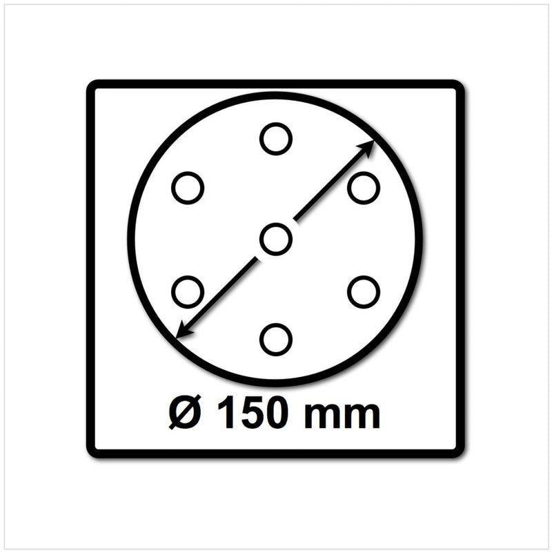 Festool 575162 80 Grit Granat for 6" Sander, 50 Piece