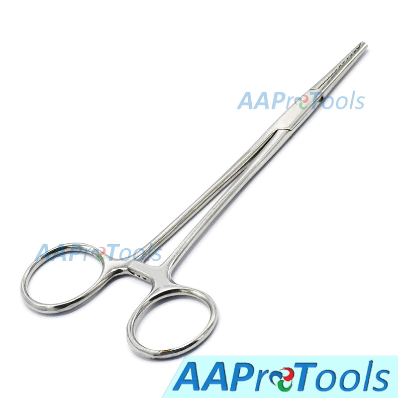 Mosquito Kocher Forceps 5" Teeth 1x2 Straight Hemostat Multi Position Locking Ratched Surgi Instruments