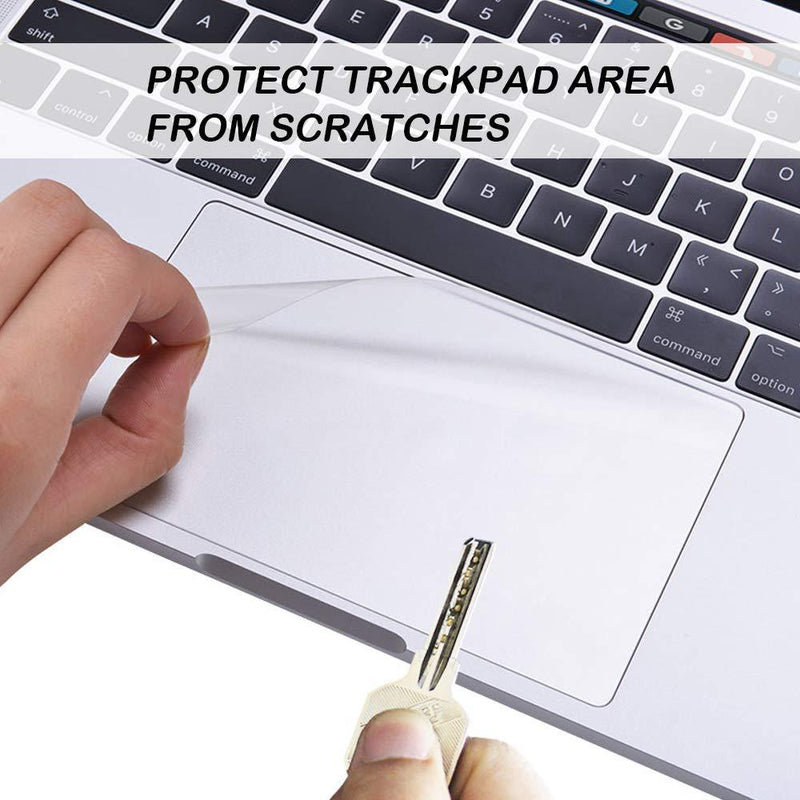 Full Protection Kit Compatible with 13 inch New MacBook Pro with Touch Bar, SourceTon Keyboard Cover, Screen Protector, Trackpad Protector, w/ Free Cleaning Cloths (Model Number A1706，A1989，A2159)