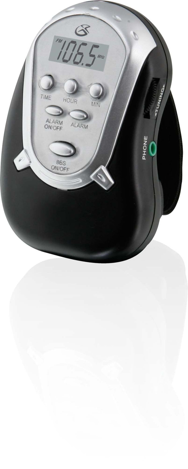 GPX R300S Am/FM Armband Radio with Earbuds,Black Standard Packaging