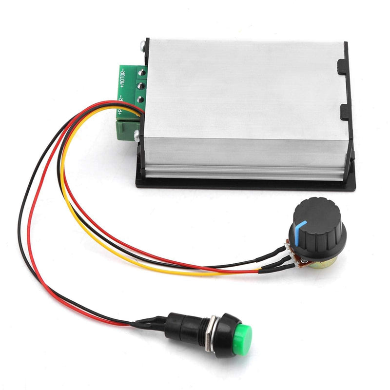 Speed controller, DC 6-60V 12V 24V 36V 48V 30A PWM DC motor speed controller with short-term start stop switch and digital display