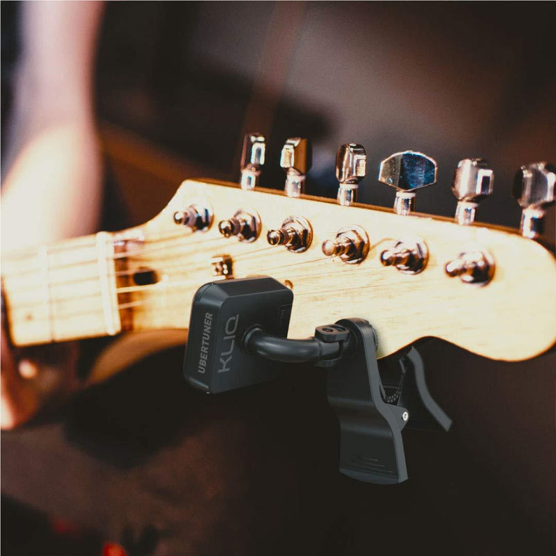 KLIQ UberTuner - Professional Clip-On Tuner for All Instruments (multi-key modes) - with Guitar, Ukulele, Violin, Bass & Chromatic Tuning Modes (also for Mandolin and Banjo)