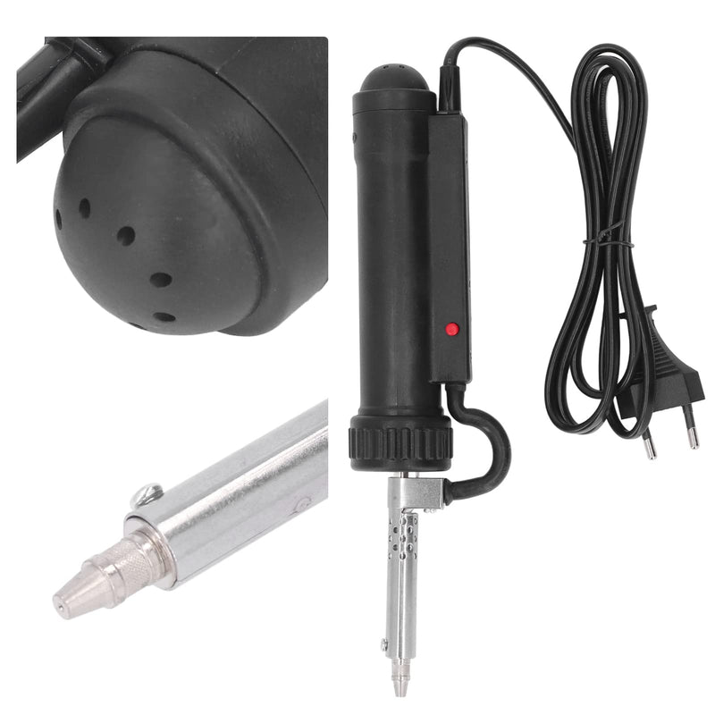 Automatic Desoldering Pump Vacuum Solder Sucker Tool Portable 220V 30W Electric Desoldering Gun Repair Solder Removal Tool Black