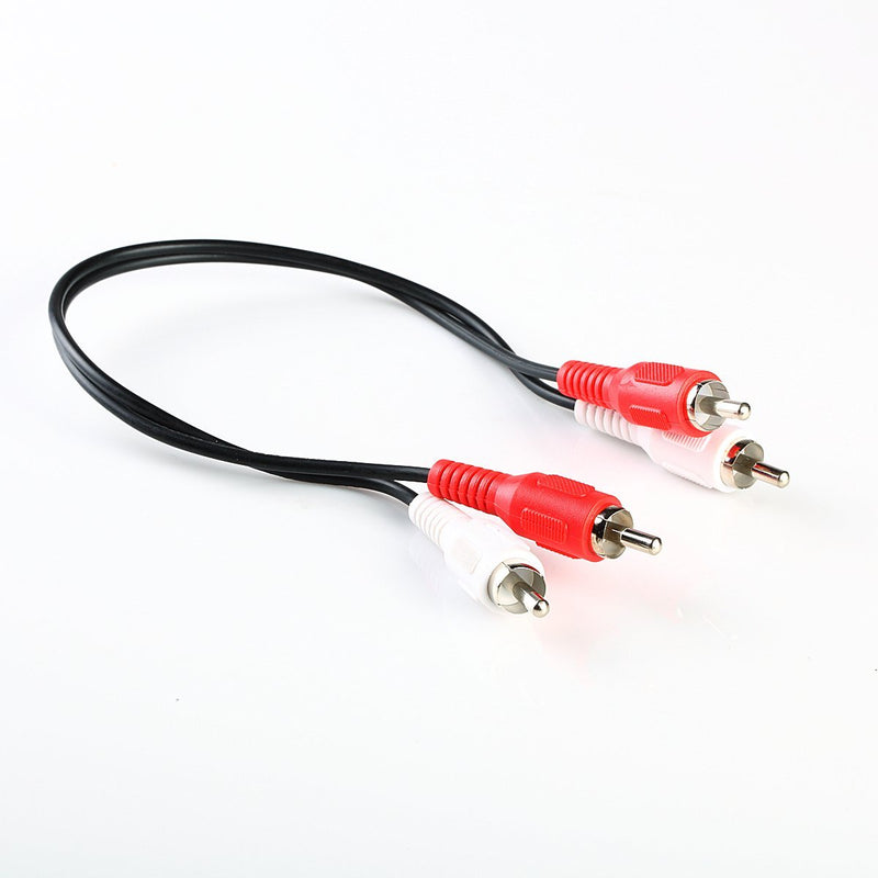 MAS 1FT RCA Audio Cable 2 RCA Male to 2 RCA Male M/M Stereo Audio Patch Cord Cable