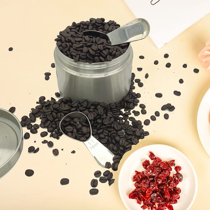 FDA 15ml Coffee Scoop Measuring Spoons 18/8 Corrosion Resistance Stainless Steel Tablespoon 1pc (1Tbsp) 1x15ml