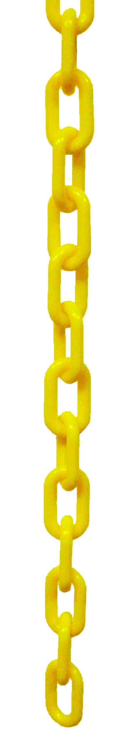 Plastic decorative safety security chain, Crowd Control Center (32', Yellow) 32'