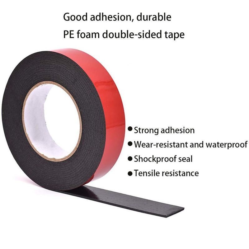 Tintvent Double-Sided Mounting Adhesive Tape -PE Foam Seal Strip for Doors,Automotive Mounting，Weatherproof Decorative and Trim，Car Trim Strip，Photo Frame (Wide 2in Long 49Ft) Wide 2 in Long 49 Ft