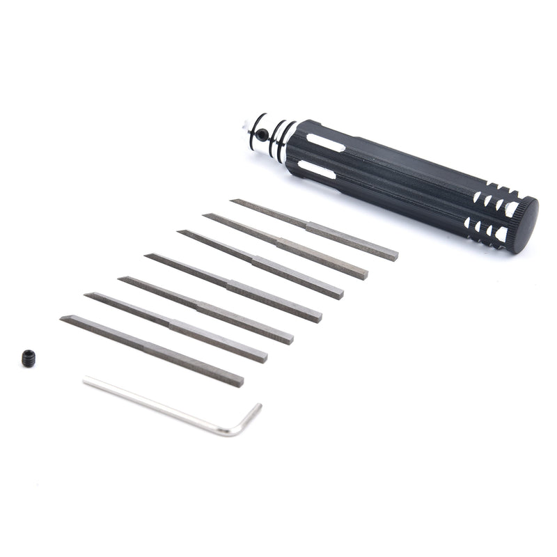 YoungRC Prime Model Scriber Resin Carved Scribe Line Hobby Cutting Tool For Gundam Model Chisel 7 Blades 0.1/0.2/0.4/0.6/0.8/1.0/2.0mm
