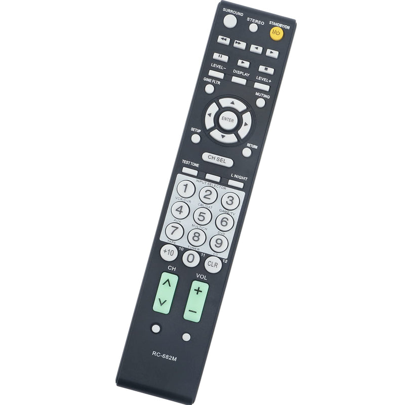 Replacement Remote Control fit for Onkyo AV Receiver RC-682M RC-681M RC-607M HT-R340 HT-R530 HT-R540 HT-R550 HT-SR600 HT-SR800 TX-SR505 TX-SR604 TX-SR60 TX-SA605 TX-SR605 TX-SR605B TX-SA8560 5
