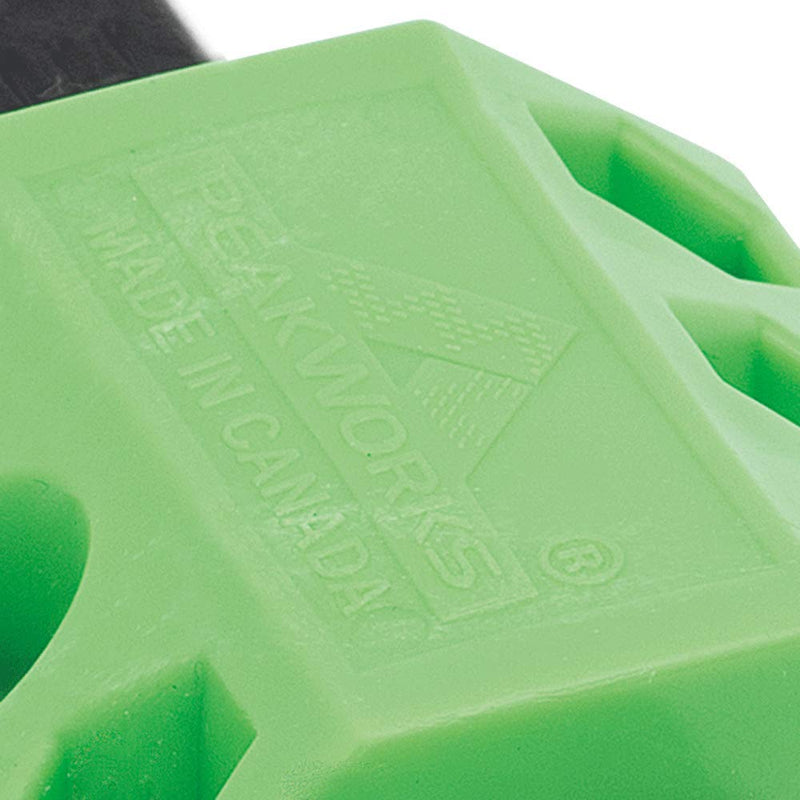 Peakworks Tool Tethering System, 1/2" x 3/4" Press Block, HDPE, Green, V8561701 Pack 1