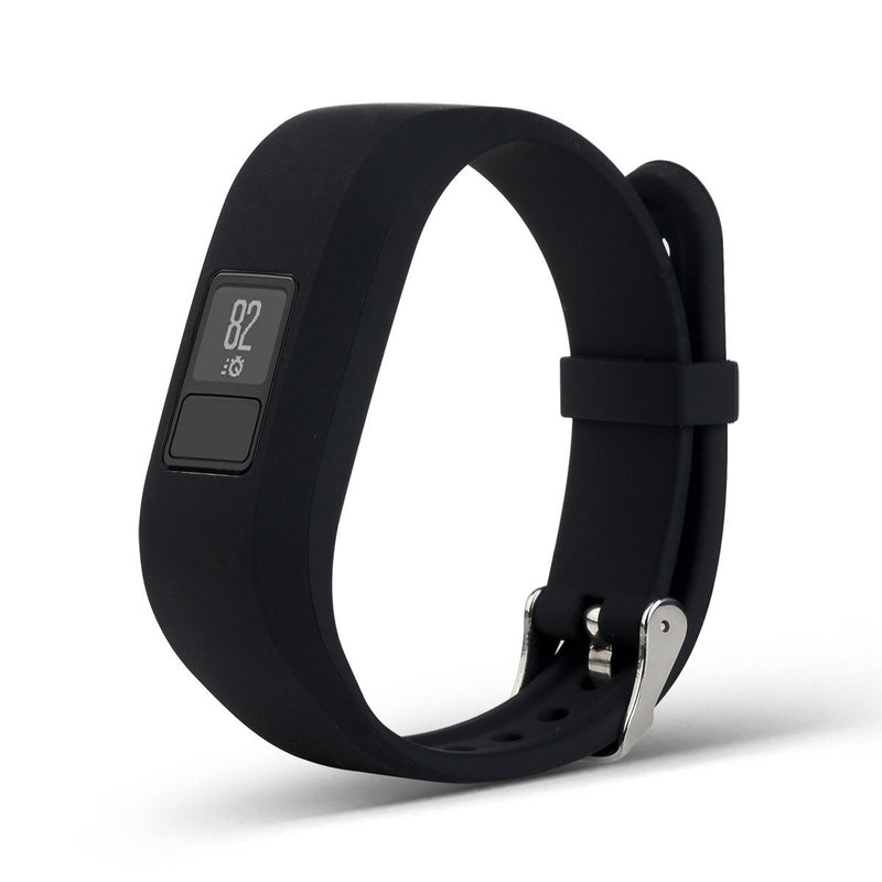 AUTRUN Band for Garmin Vivofit 3 and Garmin Vivofit JR, Silicon Bracelet Strap Replacement Bands for Garmin Vivofit 3 and Vivofit JR(No Tracker) Style A:1Pc Black