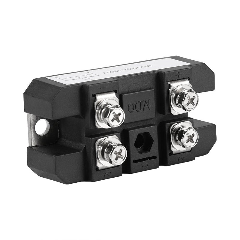 Bridge Rectifier, Black Bridge Rectifier Single Phase Diode Bridge Rectifier 150A 1600V High Power Single Phase Rectifier Bridge Module, 4 Connections