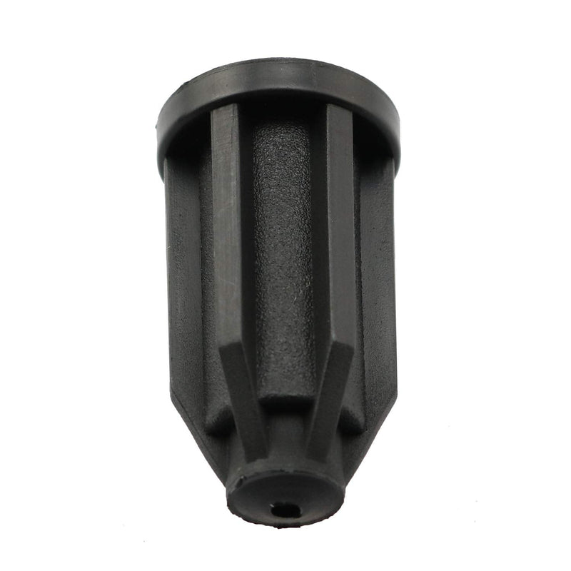heyous 8PCS Plastic Caster Socket Sleeve Round Inserts, 7/16" Inside Stem, Black (ID 0.45")