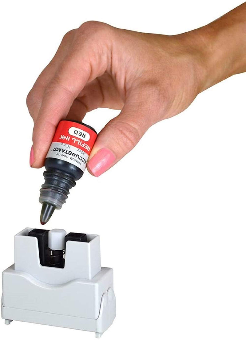 ACCUSTAMP2 Message Stamp with Micro ban Protection, MAILED, Pre-Ink, Red (035586) 1