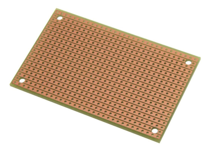 ST1 (Two-Pack) StripBoard, Uncut Strips, 1 Sided PCB, Size 1 = 50 x 80mm (1.97 x 3.15in)
