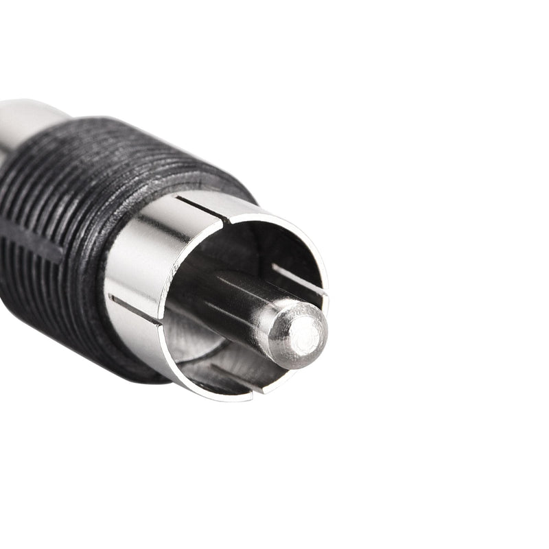 uxcell RCA Male to RCA Male Audio Video Coupler Adapter Nickel Plated 2pcs