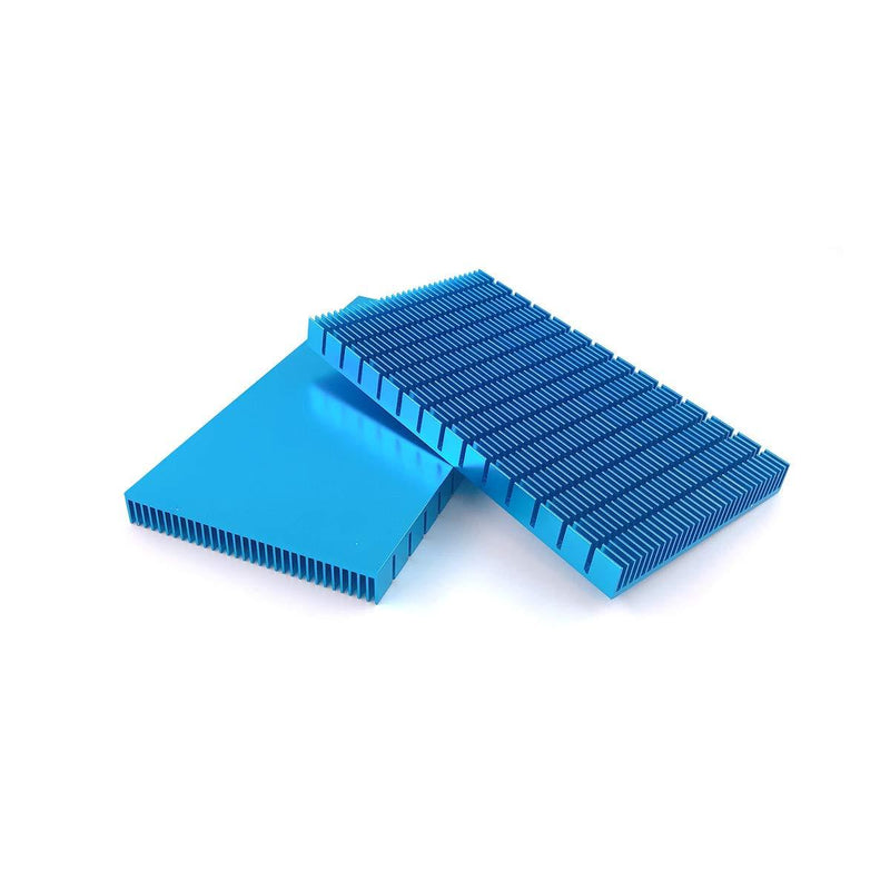 Awxlumv Heatsink Aluminum Large Module Cooler Fin Board 5.9 x 3.35 x 0.47 inch Blue 1 Pcs