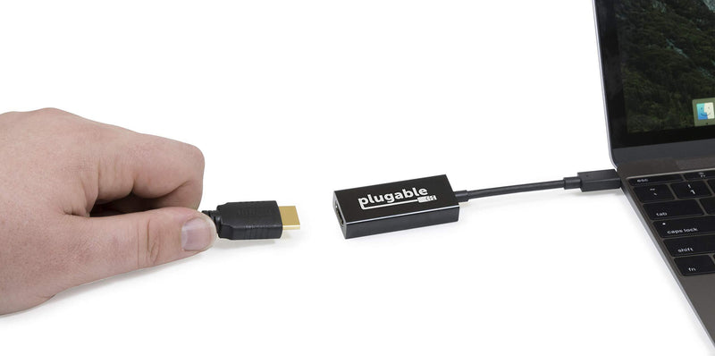 Plugable USB C to HDMI 2.0 Adapter Compatible with 2018 iPad Pro, 2018 MacBook Air, 2018 MacBook Pro, Dell XPS 13 & 15, Thunderbolt 3 Ports & More (Supports Resolutions up to 4K@60Hz)