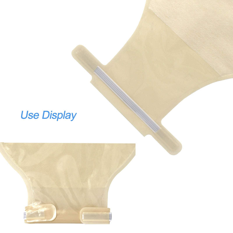 Ostomy Colostomy Supplies, 20 PCS Colostomy Bag, One Piece Drainable Pouches with Twist-Tie for Ileostomy Stoma Care, Cut to Fit(Max 20-65mm) 20 Count (Pack of 1)