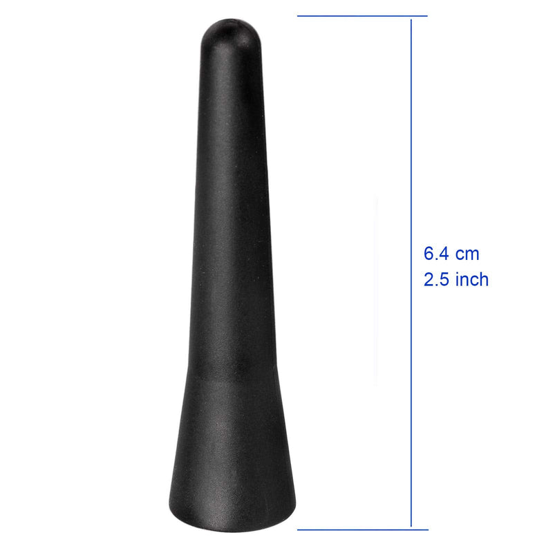 Bingfu Universal Vehicle Roof Mount Short Antenna Mast 2.5 inch Rubber Car Antenna Replacement Compatible with Toyota Honda Chevrolet Nissan Ford Jeep Subaru GMC