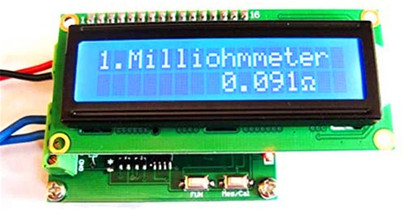 High Precision HR390 Milliohm Meter 0.001-120Ω Ohmmeter Low Resistance Tester Capacitance Meter Testing Module