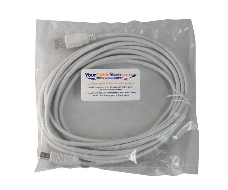 Your Cable Store 15 Foot USB 2.0 Extension Cable 15 Ft 1 Pack