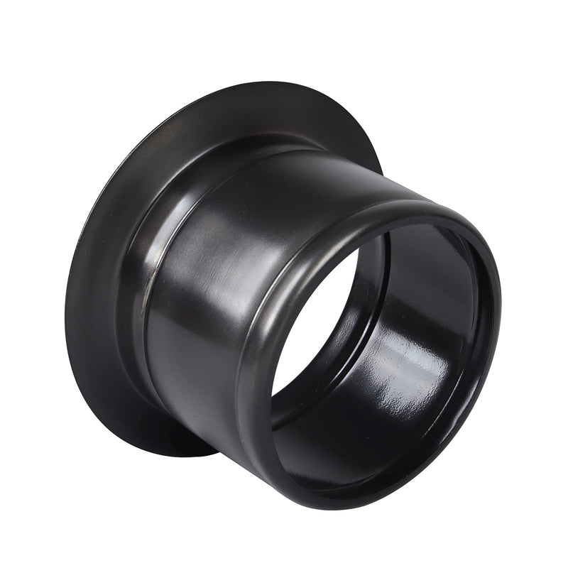 LQS Extended Sink Flange, Deep Garbage Disposal Sink Flange for Kitchen Sink, Fit for 3-1/2 Inch Standard Sink Drain Hole, Black Deep Sink Flange