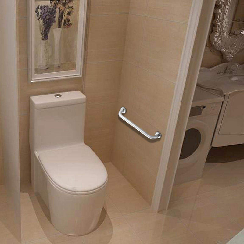 2 Pack 16 Inch Shower Grab Bar, ZUEXT Chrome Stainless Steel Bathroom Grab Bar, Shower Handle, Bathroom Balance Bar, Safety Hand Rail Support - Handicap, Elderly, Injury, Senior Assist Bath Handle 1.33 Foot (Pack of 2)