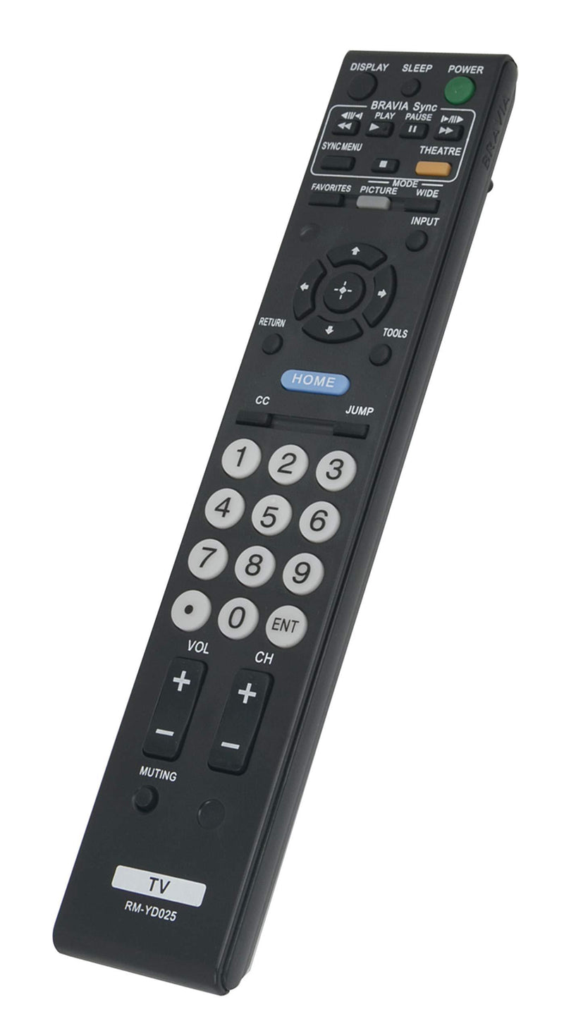 RM-YD025 Replaced Remote fit for Sony TV KDL-46S4100 KDL-40S4100 KDL-52S4100 KDL-22L4000 KDL-40S504 KDL-19M4000 KDL-40S5100 KDL-40SL150 KDL-40V5100 KDL-40VE5 KDL-46S504 KDL-46S5100 KDL-46V5100