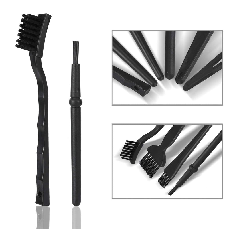 LERMITY 6pcs Portable Cleaning Brushes Set Anti Static Plastic Handle Nylon Keyboard Brushes Cleaning Kit Tool for Computer