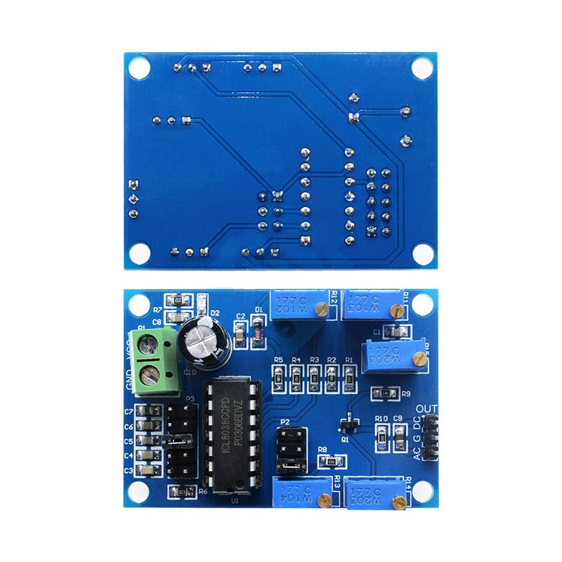 HiLetgo ICL8038 Signal Generator Medium/Low Signal Frequency 10Hz-450KHz Triangular/Rectangular/Sine Wave Generator Module 12V to 15V