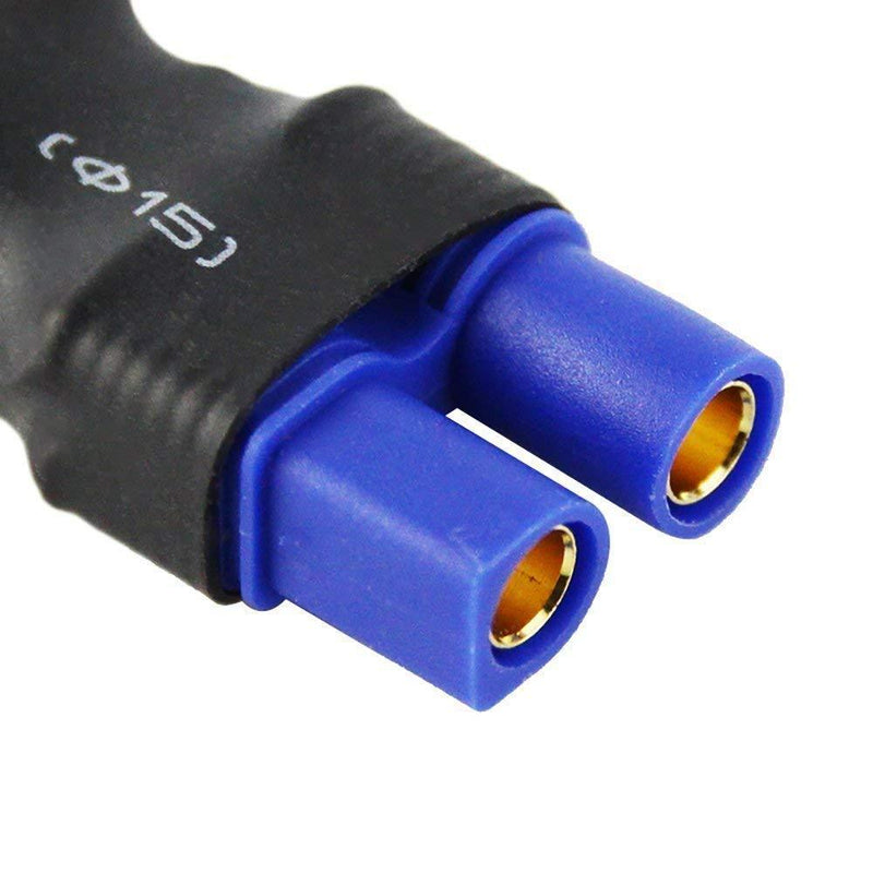 Yowoo 4 Pcs Deans Style T Male Plug to EC3 Female Connector Plug Adapter for RC Lipo Battery