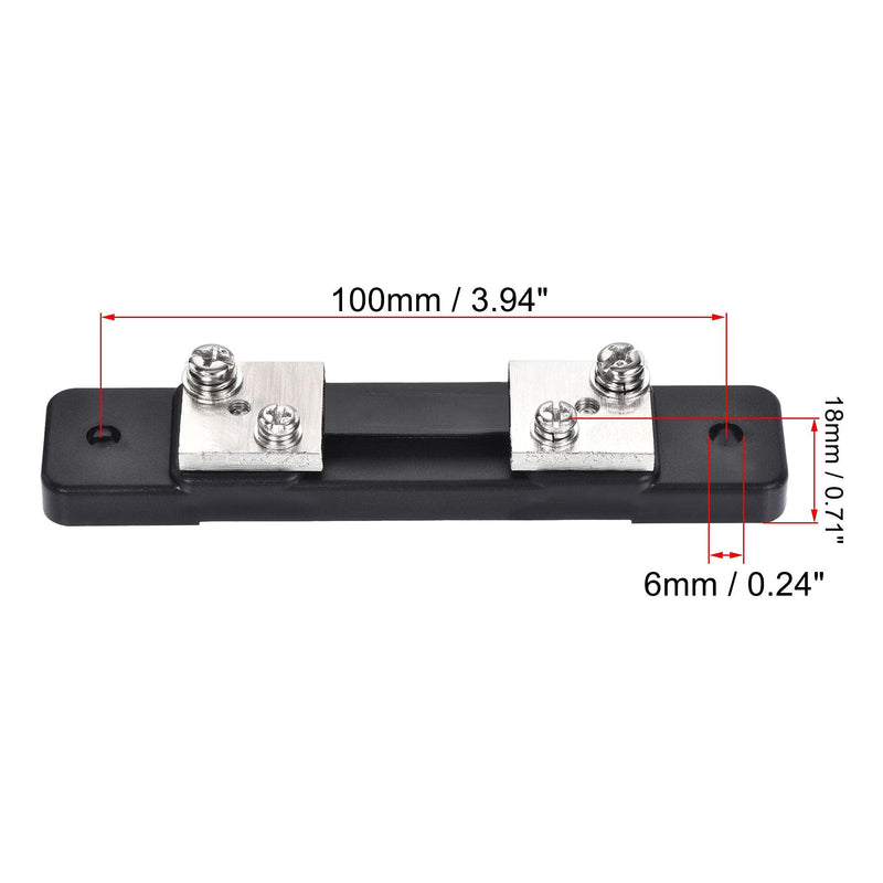 uxcell Analog Current Panel Meter DC 0-50A 85C1 with 75mV Shunt for Circuit Testing Ampere Tester Gauge, 1 Set