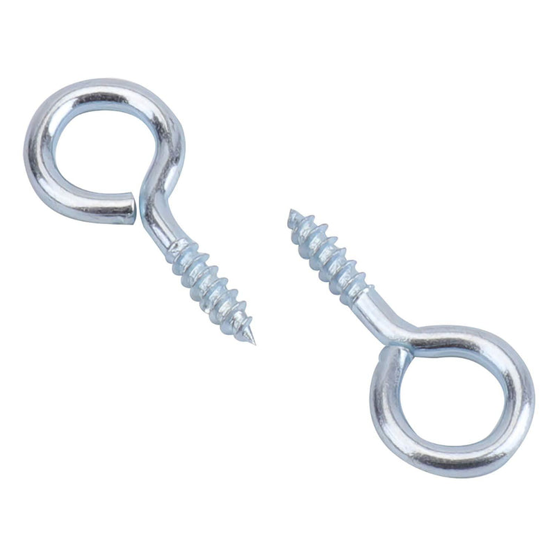 Hedume 500 Pack 1 inch Small Screw Eye, Metal Eye Shape Screw Hook Self Tapping Screw Hook Ring, Hanging Hooks Eyebolt Ring Zinc Plated