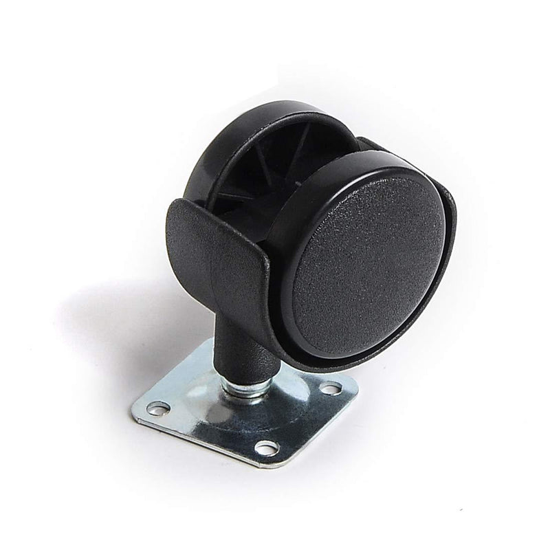 Copapa 1" Dia Plastic Wheel Metal Top Plate Swivel Ball Bearing Casters 5 Pcs w Mounting Screws