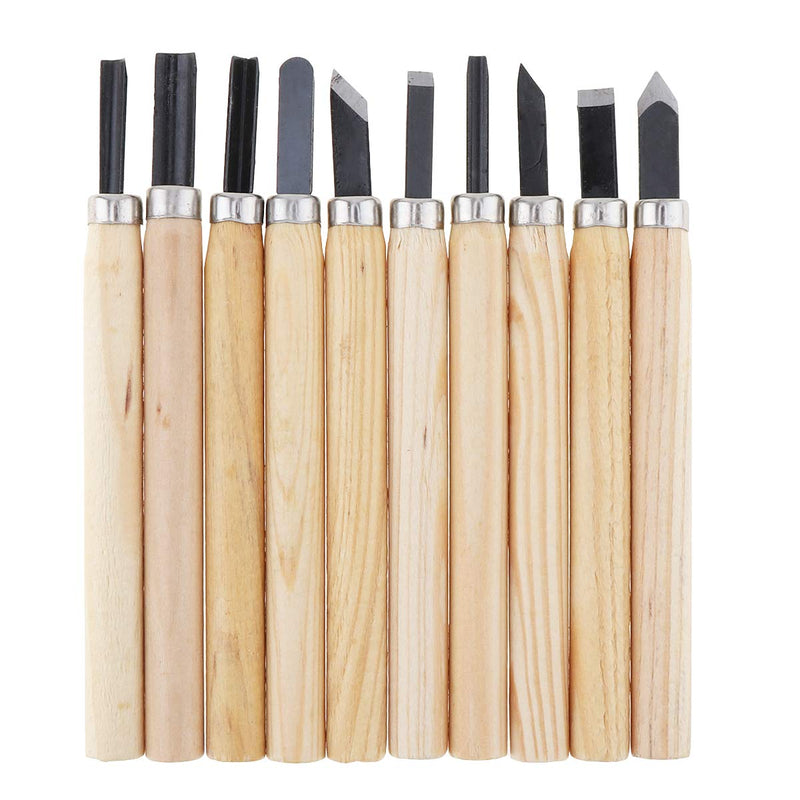OriGlam 10pcs Professional Wood Carving Chisel Set, Carbon Steel Wood Carving Tools, Woodworking Chisels Wood Chisel Kits, Power Grip Carving Tools Great for Carving Woodworking Beginners & Kids
