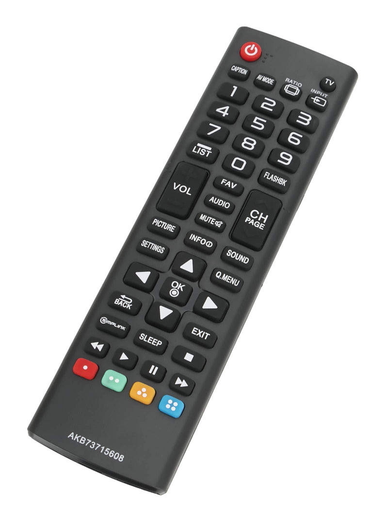 New AKB73715608 Replace Remote fit for LG TV 55LN5400UA 32LN530BUA 50PN4500UA 32LH500B 32LN520B 32LN5300 32LN530B 32LN530B-UA 32LN5310 32LN536B 32LN540B 32LN541C 39LN5300 39LN541C 39LN5300-UB 39LN5300