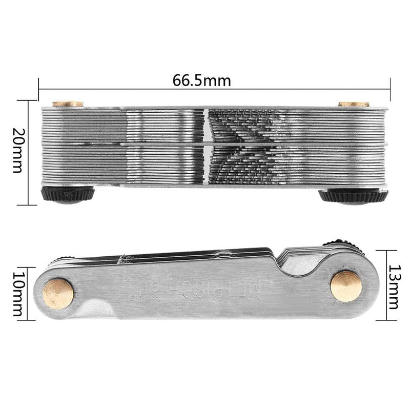 AnNafi® Screw Thread Pitch Cutting Gauge Tool, Stainless Steel Metric Screw Pitc | Test Measure & Inspect Tool | Gauges | Thread Gauge Pitch Cutting Tool Set