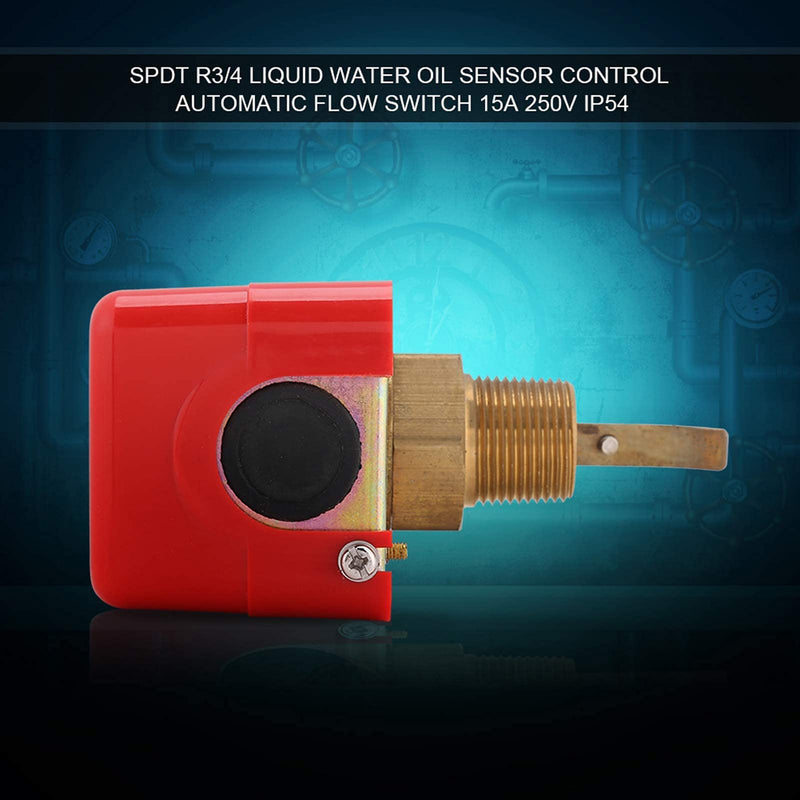 250VAC/DC HFS-20 Liquid Water Oil Sensor Control Automatic Paddle Flow Switch for Flow Switches in Electrolysis Devices