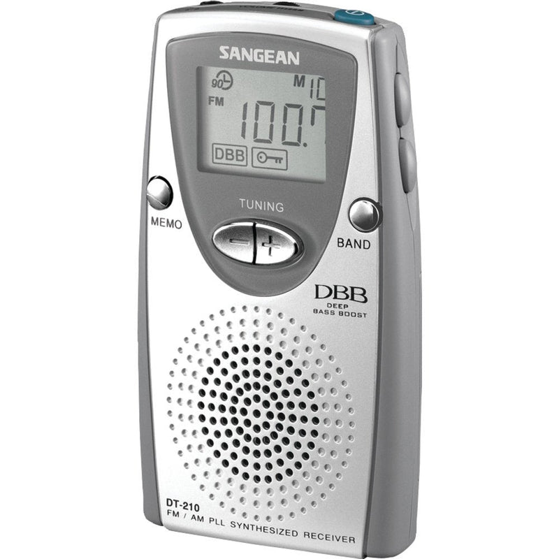 Sangean DT-210 FM-Stereo/AM PLL Synthesized Tuning Pocket Radio