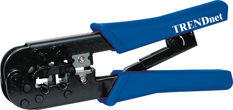 TRENDnet TC-CT68 8P/RJ-45 and 6P/RJ-12, RJ-11 Crimping, Cutting, Stripping Tool, Black Crimping/Cutting/Stripping Tool